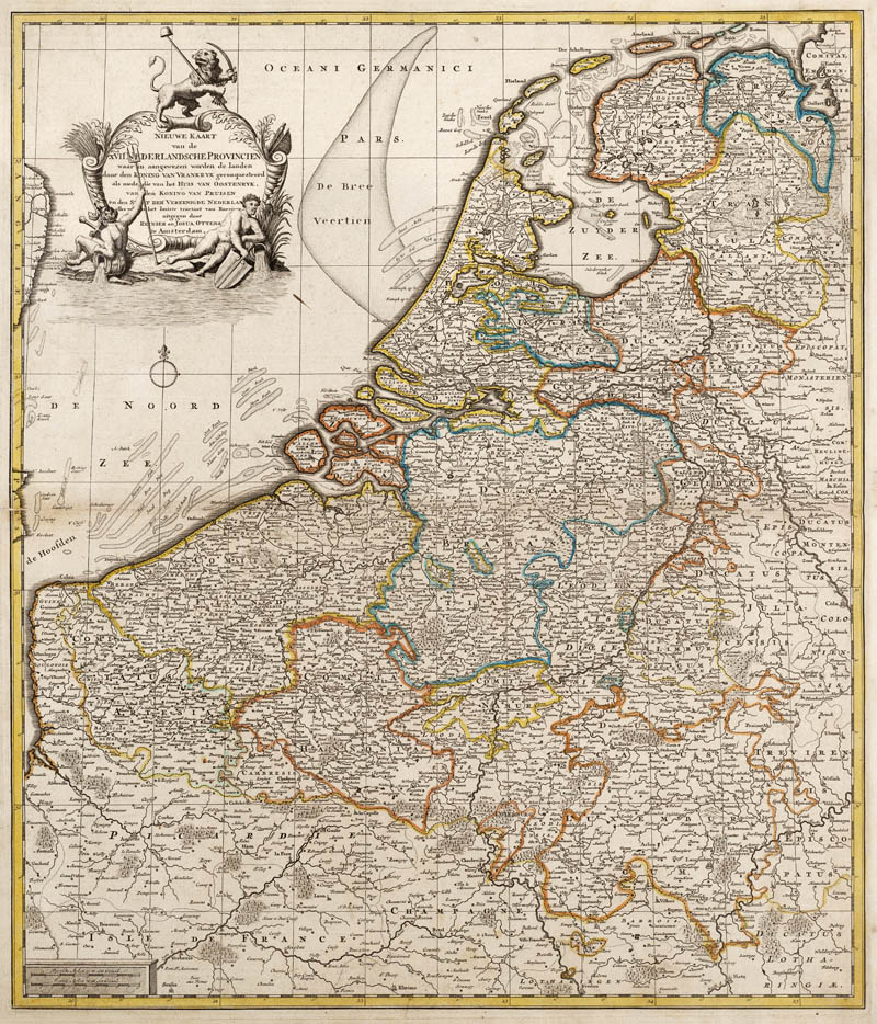 XVII Nederlandsche Provinciën 1740 Ottens